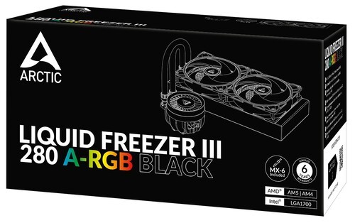 Система жидкостного охлаждения для процессора Arctic Cooling Liquid Freezer III-280 A-RGB Black (ACFRE00143A)