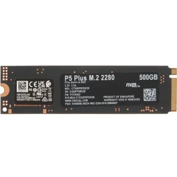 Твердотельный накопитель CRUCIAL 500 Gb P5 CT500P5PSSD8