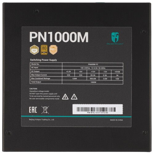 Блок питания Deepcool 1000W GAMERSTORM PN1000M 16 Pin (PCIe 5.0 Connector Cable Details)