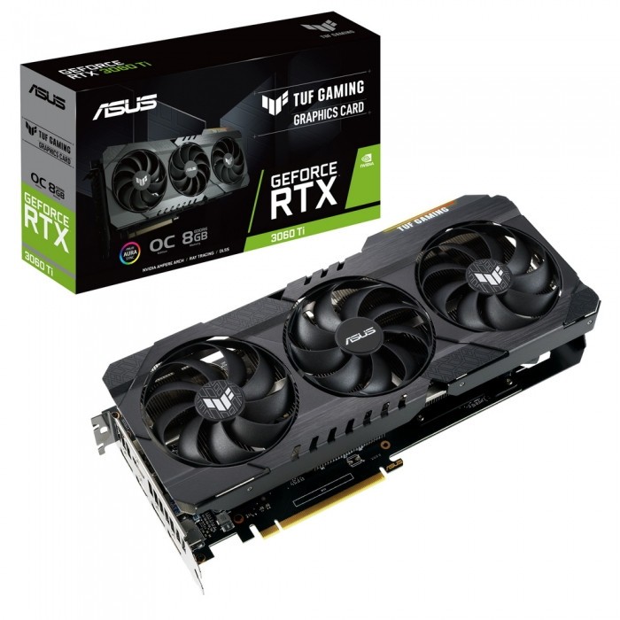 Видеокарта ASUS (TUF-RTX3060TI-O8G-GAMING) GeForce RTX 3060 Ti 8Gb TUF GAMING OC
