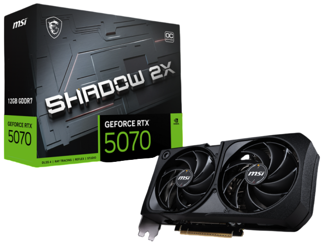 Видеокарта MSI (G5070-12S2C) GeForce RTX 5070 12G SHADOW 2X OC