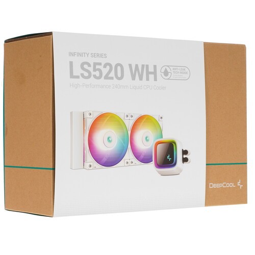Система жидкостного охлаждения для процессора Deepcool LS520 WH ARGB R-LS520-WHAMNT-G-1 PWM