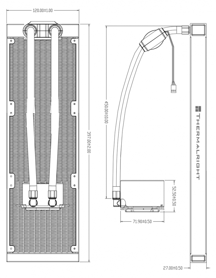 Система жидкостного охлаждения для процессора Thermalright Frozen Magic 360 SCENIC V2 White (TRFM360SV2)