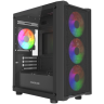 Компьютерный корпус Powercase Mistral Micro EM19 TG ARGB Black (CMMEM19B-A4)