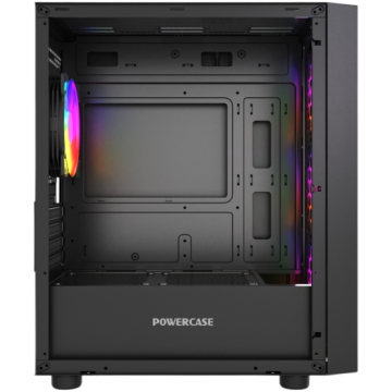 Компьютерный корпус Powercase Mistral Micro EM19 TG ARGB Black (CMMEM19B-A4)