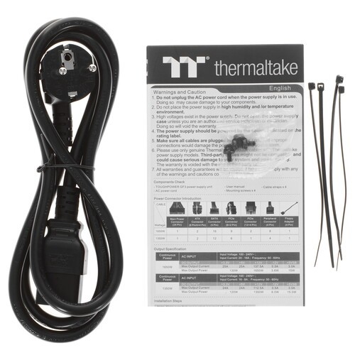 Блок питания Thermaltake 1650W Toughpower GF3 1650 PS-TPD-1650FNFAGE-4 16 Pin (PCIe 5.0 Connector Cable Details)