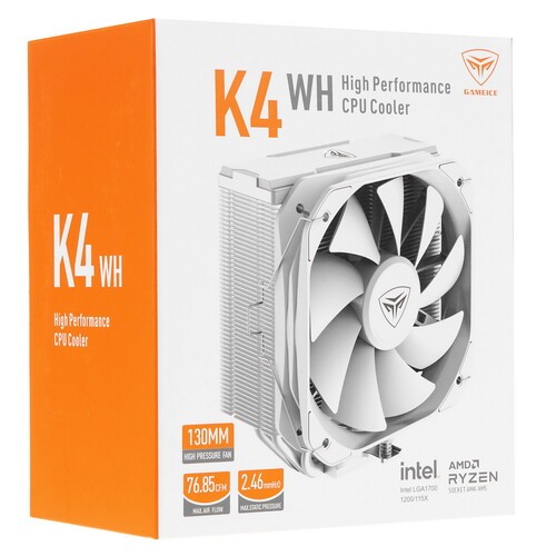 Кулер для процессора PCCooler K4 WH PWM