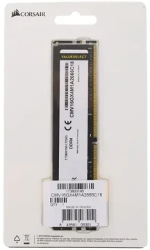 Оперативная память 16 Gb 2666 MHz CORSAIR (CMV16GX4M1A2666C18)