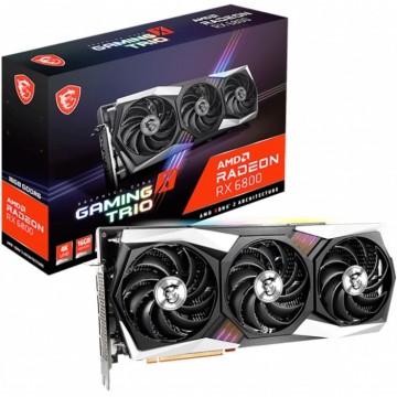 Видеокарта MSI (RX 6800 GAMING X TRIO 16G) Radeon RX 6800 16GB GAMING X TRIO