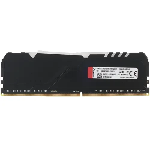 Оперативная память 8 Gb 3200 MHz Kingston HYPERX FURY RGB Black (HX432C16FB3A/8)