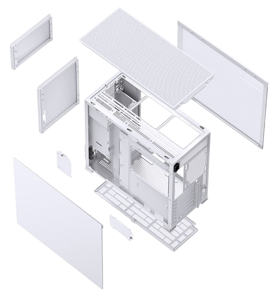 Компьютерный корпус JONSBO D41 MESH TG White