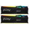 Оперативная память 32 Gb 6400 MHz Kingston FURY Beast RGB Black (KF564C32BBEAK2-32)