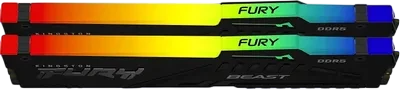 Оперативная память 32 Gb 6400 MHz Kingston FURY Beast RGB Black (KF564C32BBEAK2-32)