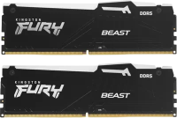 Оперативная память 32 Gb 6400 MHz Kingston FURY Beast RGB Black (KF564C32BBEAK2-32)