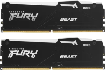 Оперативная память 32 Gb 6400 MHz Kingston FURY Beast RGB Black (KF564C32BBEAK2-32)