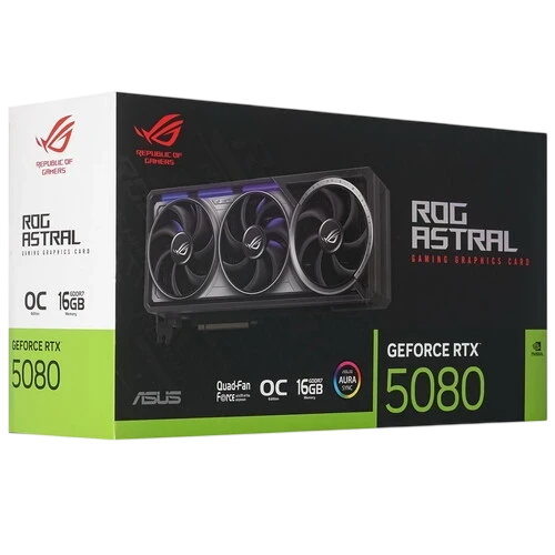 Видеокарта ASUS (ROG-ASTRAL-RTX5080-16G-GAMING) GeForce RTX 5080 16GB ROG ASTRAL GAMING (90YV0LV1-M0NA00)
