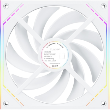 Вентилятор для корпуса Thermalright TL-M14W ARGB White (TRTLM14W)