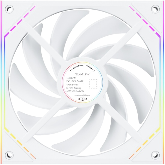 Вентилятор для корпуса Thermalright TL-M14W ARGB White (TRTLM14W)