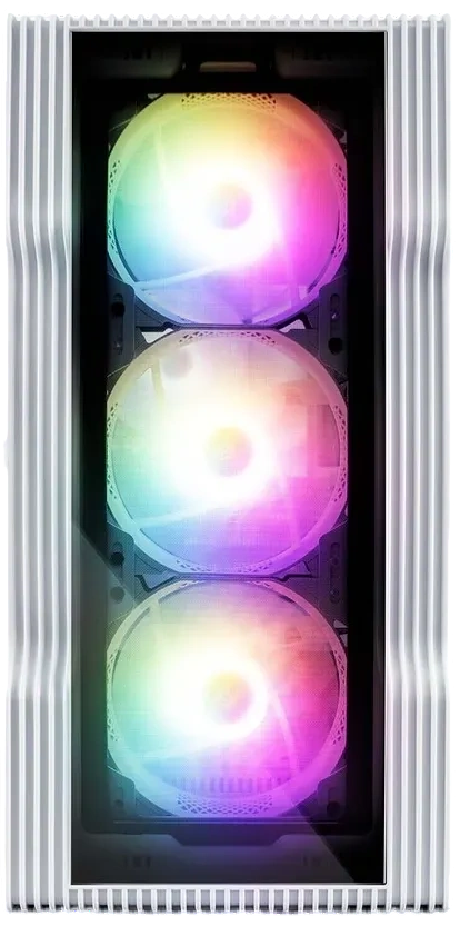 Компьютерный корпус 1STPLAYER TRILOBITE T3 TG LED White (T3-WH-4F1-W)
