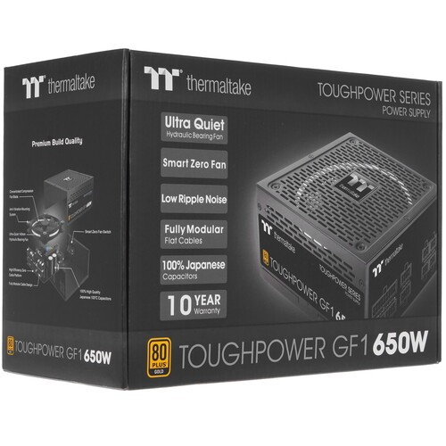 Блок питания Thermaltake 650W TOUGHPOWER GF1 650 PS-TPD-0650FNFAGE-1