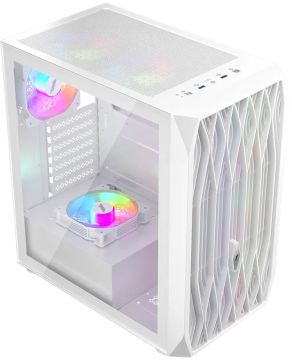 Компьютерный корпус 1STPLAYER ARIYA AY7 LED White (AY7-WH-4F1-W)