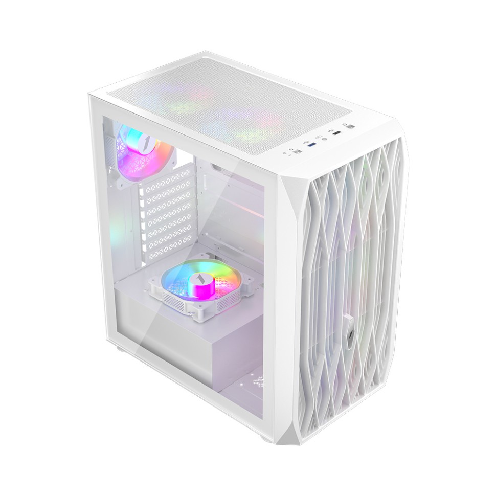 Компьютерный корпус 1STPLAYER ARIYA AY7 LED White (AY7-WH-4F1-W)