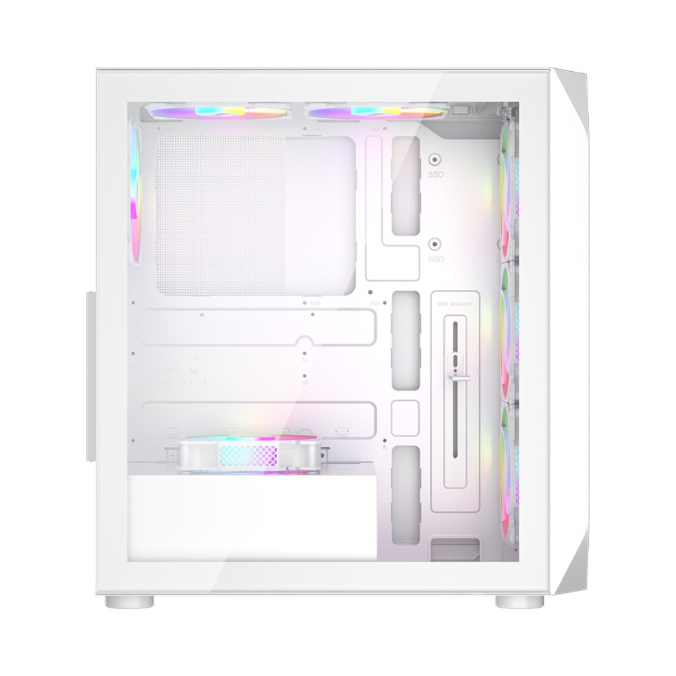 Компьютерный корпус 1STPLAYER ARIYA AY7 LED White (AY7-WH-4F1-W)