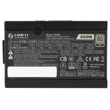 Блок питания Lian Li 850W SP850 Black (G89.SP850B.01RU) 16 Pin (PCIe 5.0 Connector Cable Details)