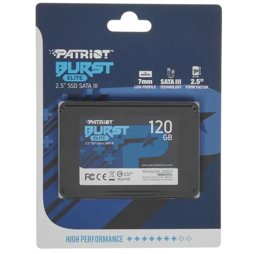 Твердотельный накопитель Patriot 120 Gb MEMORY BURST ELITE (PBE120GS25SSDR)