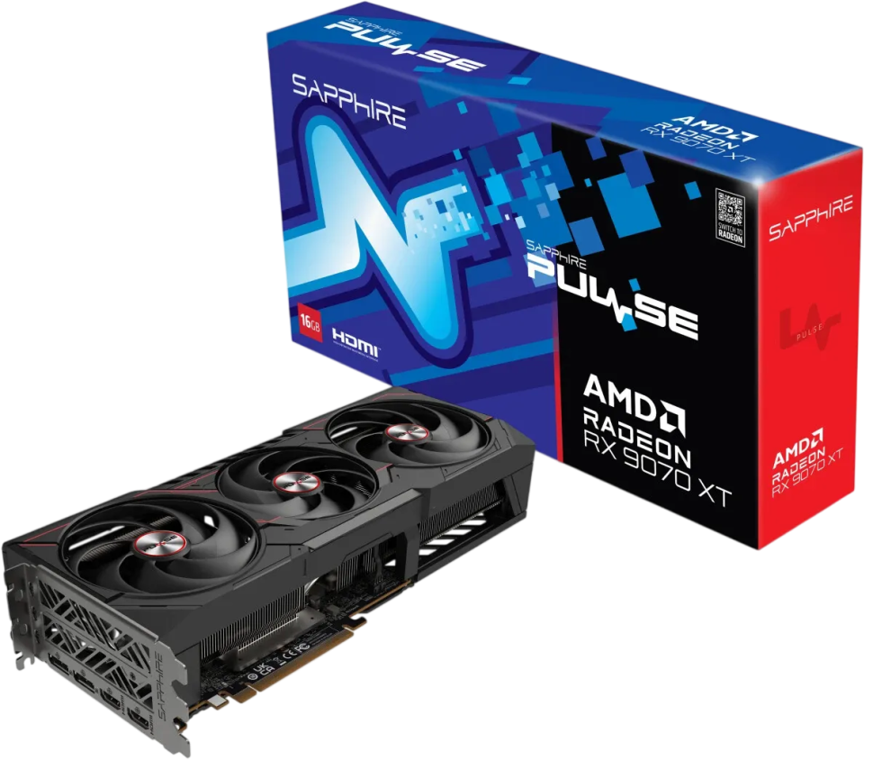 Видеокарта Sapphire (11348-03-20G) Radeon RX 9070 XT 16GB PULSE