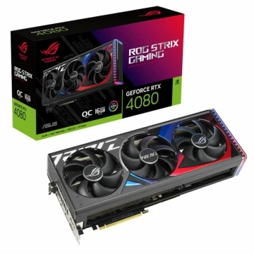 Видеокарта ASUS (ROG-STRIX-RTX4080-O16G-GAMING) GeForce RTX 4080 16G ROG STRIX GAMING OC 90YV0IC0-M0NA00
