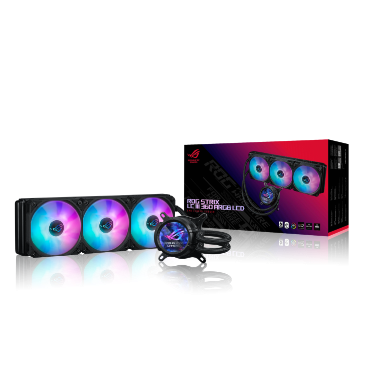 Система жидкостного охлаждения для процессора ASUS ROG STRIX LC III 360 ARGB LCD (90RC00W1-M0UAY0)