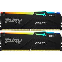 Оперативная память 64 Gb 6000 MHz Kingston FURY Beast RGB Black (KF560C36BBE2AK2-64)