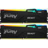 Оперативная память 64 Gb 6000 MHz Kingston FURY Beast RGB Black (KF560C36BBE2AK2-64)