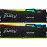 Оперативная память 64 Gb 6000 MHz Kingston FURY Beast RGB Black (KF560C36BBE2AK2-64)