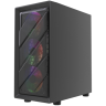 Компьютерный корпус Powercase Mistral Micro EM21 TG FRGB Black (CMMEM21B-L4)