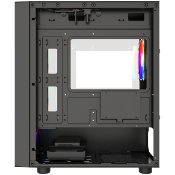 Компьютерный корпус Powercase Mistral Micro EM21 TG FRGB Black (CMMEM21B-L4)