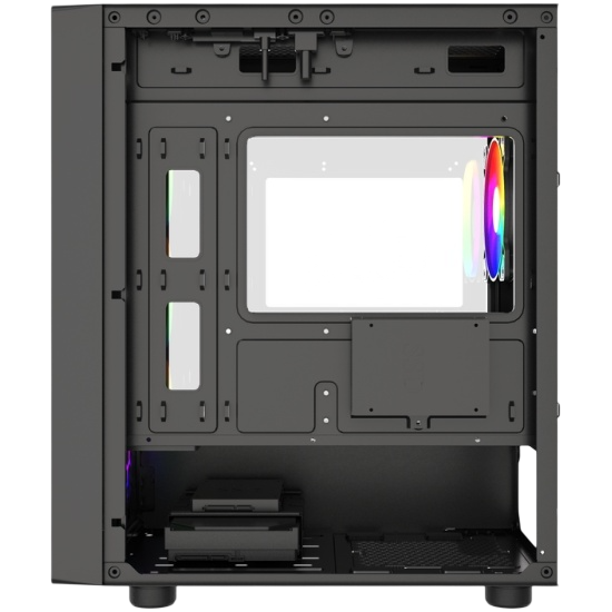 Компьютерный корпус Powercase Mistral Micro EM21 TG FRGB Black (CMMEM21B-L4)