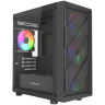 Компьютерный корпус Powercase Mistral Micro EM21 TG FRGB Black (CMMEM21B-L4)