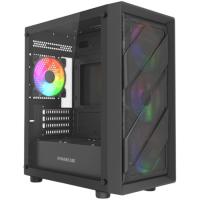 Компьютерный корпус Powercase Mistral Micro EM21 TG FRGB Black (CMMEM21B-L4)