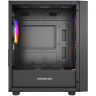 Компьютерный корпус Powercase Mistral Micro EM21 TG FRGB Black (CMMEM21B-L4)