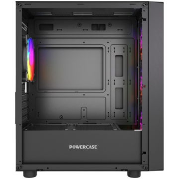 Компьютерный корпус Powercase Mistral Micro EM21 TG FRGB Black (CMMEM21B-L4)