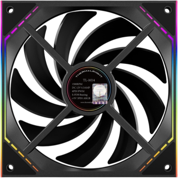 Вентилятор для корпуса Thermalright TL-M14 ARGB Black (TRTLM14)