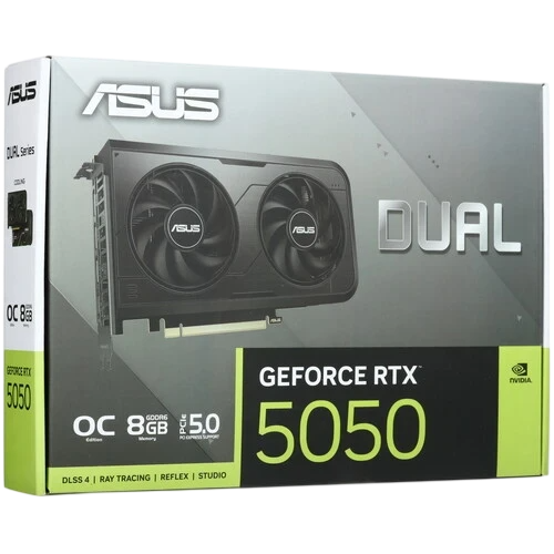 Видеокарта ASUS (DUAL-RTX5050-O8G) GeForce RTX 5050 8GB DUAL OC (90YV0N72-M0NA00)