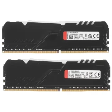 Оперативная память 32 Gb 3200 MHz Kingston FURY BEAST Black RGB (KF432C16BBAK2/32)