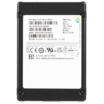 Твердотельный накопитель Samsung 15360 Gb ENTERPRISE (MZILT15THALA-00007)