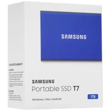 Внешний SSD Samsung 1000 Gb T7 Blue (MU-PC1T0H/WW)