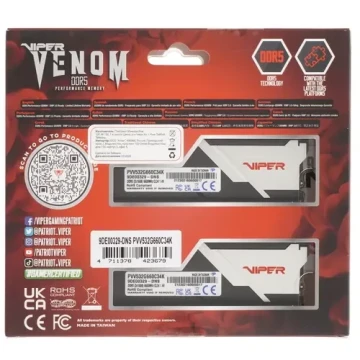 Оперативная память 32 Gb 6600 MHz PATRIOT VIPER VENOM (PVV532G660C34K)
