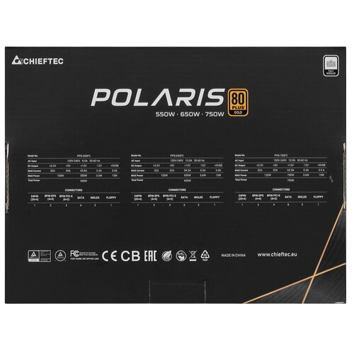 Блок питания Chieftec 750W POLARIS (PPS-750FC)
