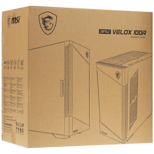 Компьютерный корпус MSI MPG VELOX 100R ARGB TG (306-7G18R25-809)